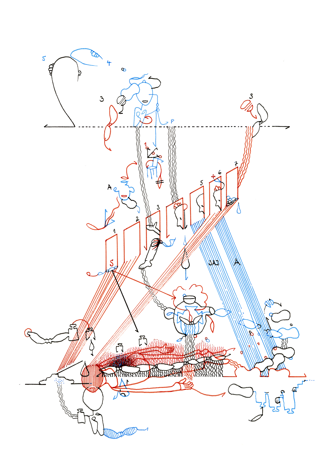 Hannes Kater: Tageszeichnung (Zeichnung/drawing) vom 17.07.2023 (1414 x 2000 Pixel)