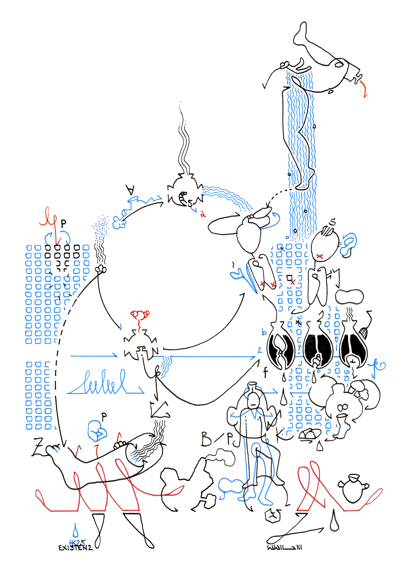 Hannes Kater – Tageszeichnung (Zeichnung/drawing) vom 30.08.2025 (1414 x 2000 Pixel)