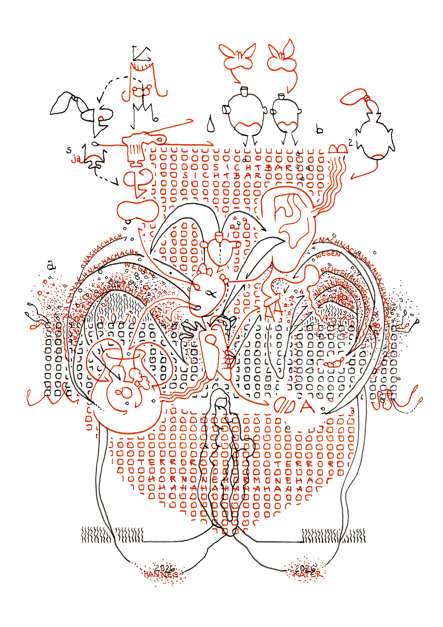 Hannes Kater  Tageszeichnung (Zeichnung/drawing) vom 17.01.2026 (1414 x 2000 Pixel)