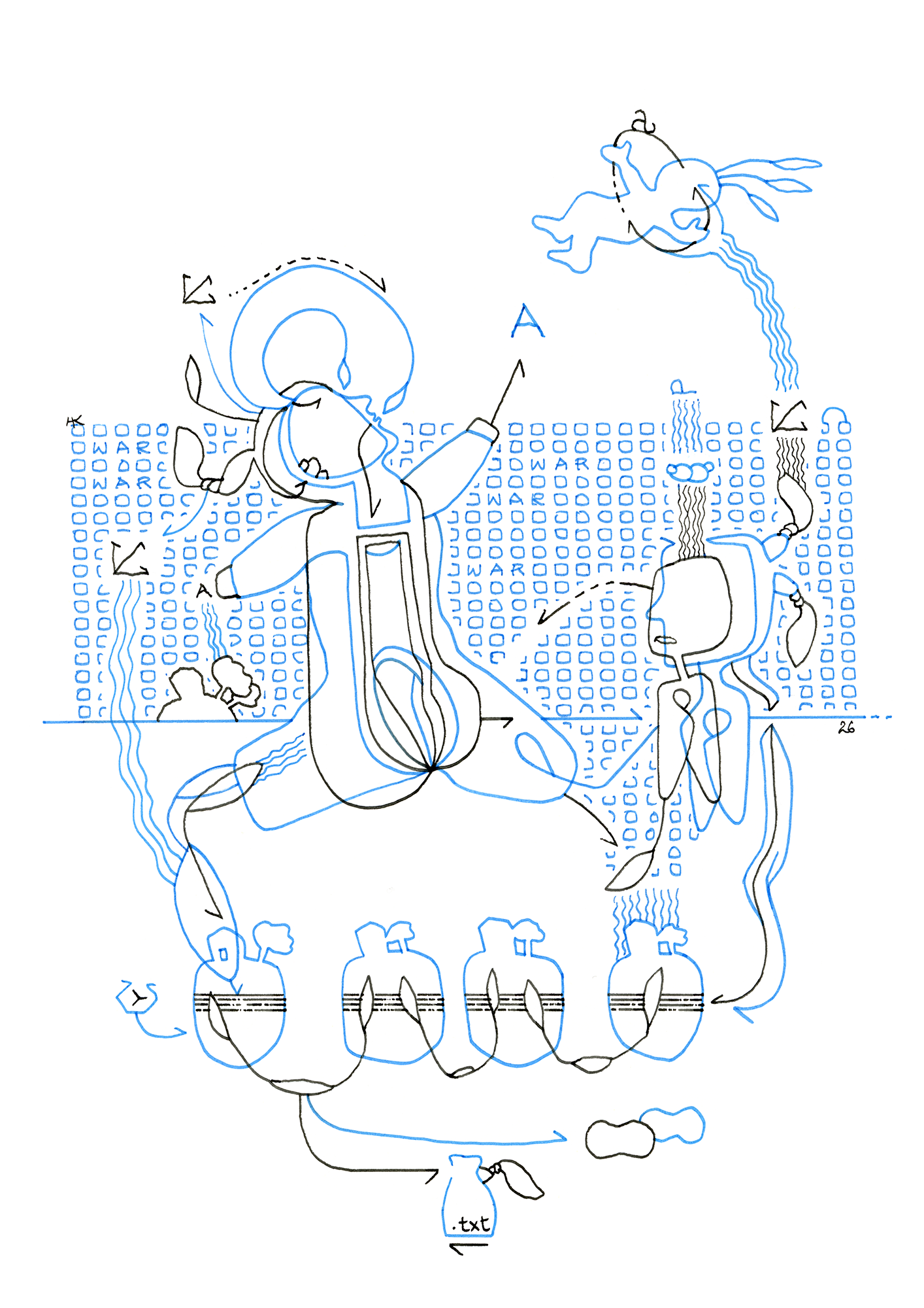 Hannes Kater  Tageszeichnung (Zeichnung/drawing) vom 29.01.2026 (1414 x 2000 Pixel)