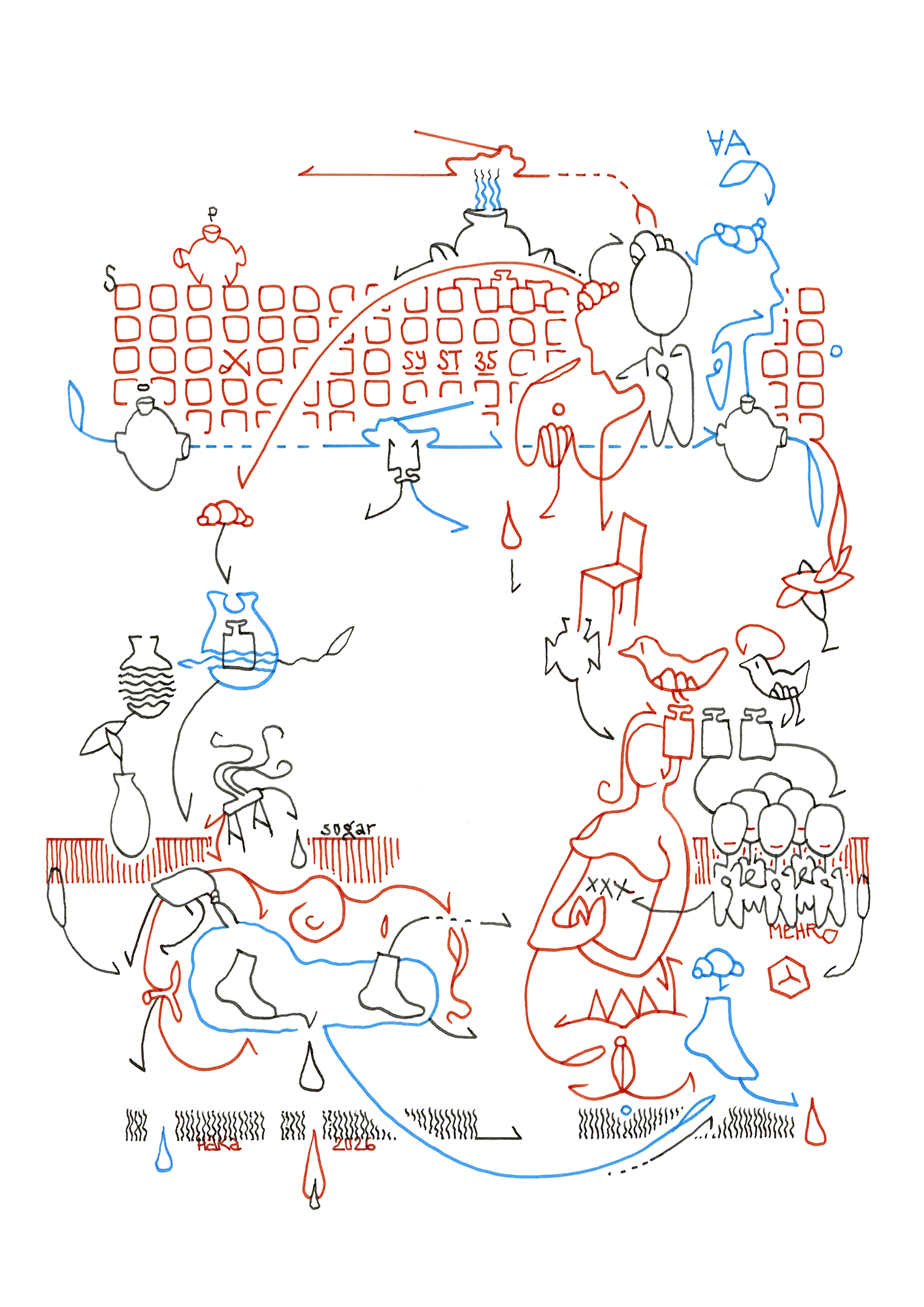 Hannes Kater  Ziehungszeichnung, 2. Version, (Zeichnung/drawing) vom 15.06.2026 (1414 x 2000 Pixel)
