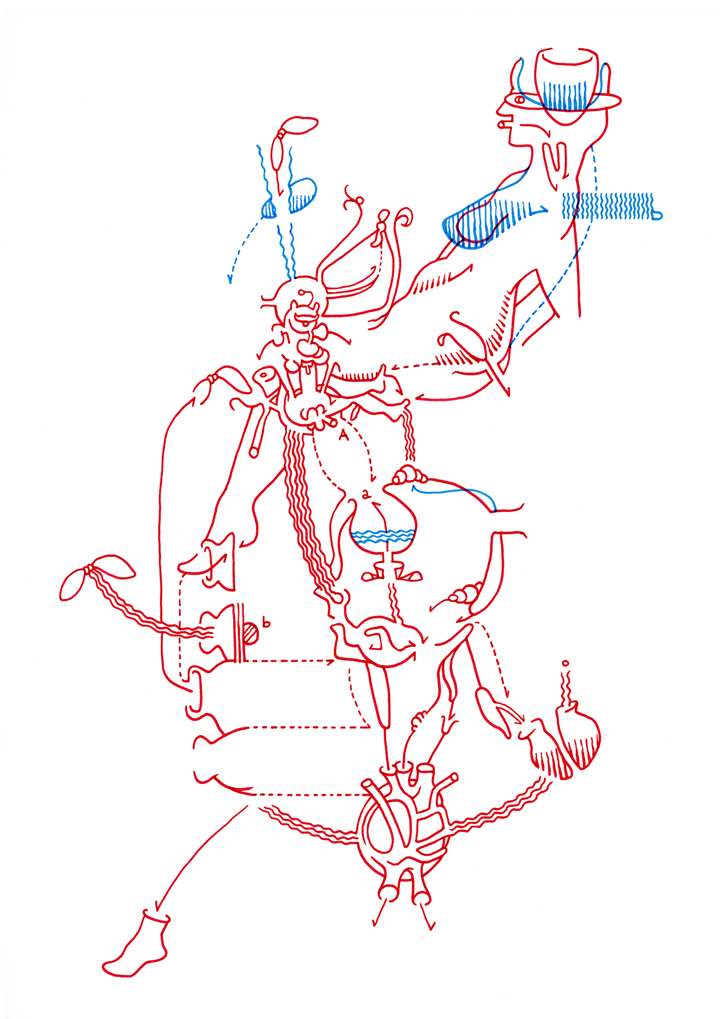 Hannes Kater – Tageszeichnung (Zeichnung/drawing) vom 10.10.2014 (1414 x 2000 Pixel)