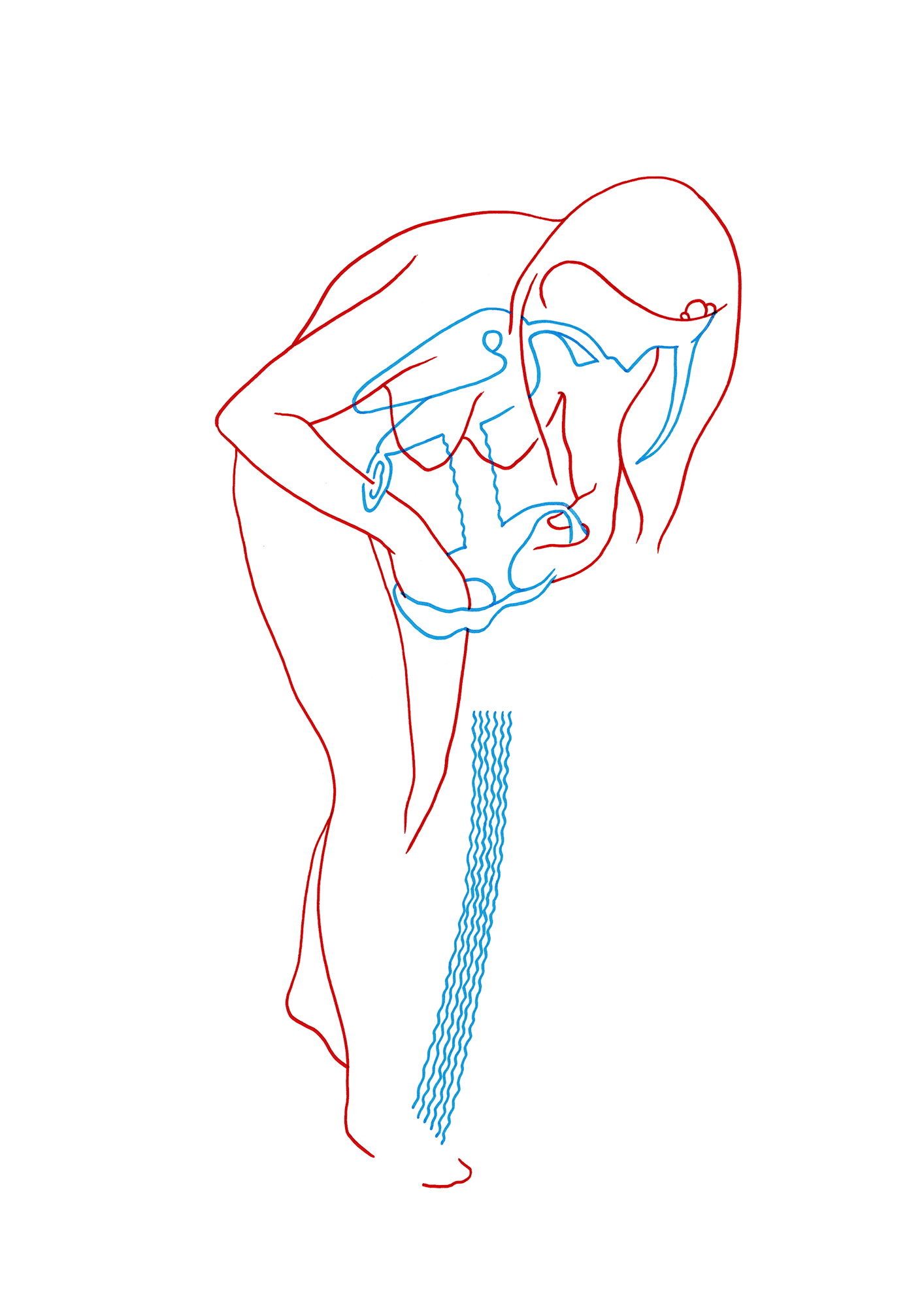 Hannes Kater – Tageszeichnung (Zeichnung/drawing) vom 21.10.2014 (1414 x 2000 Pixel)