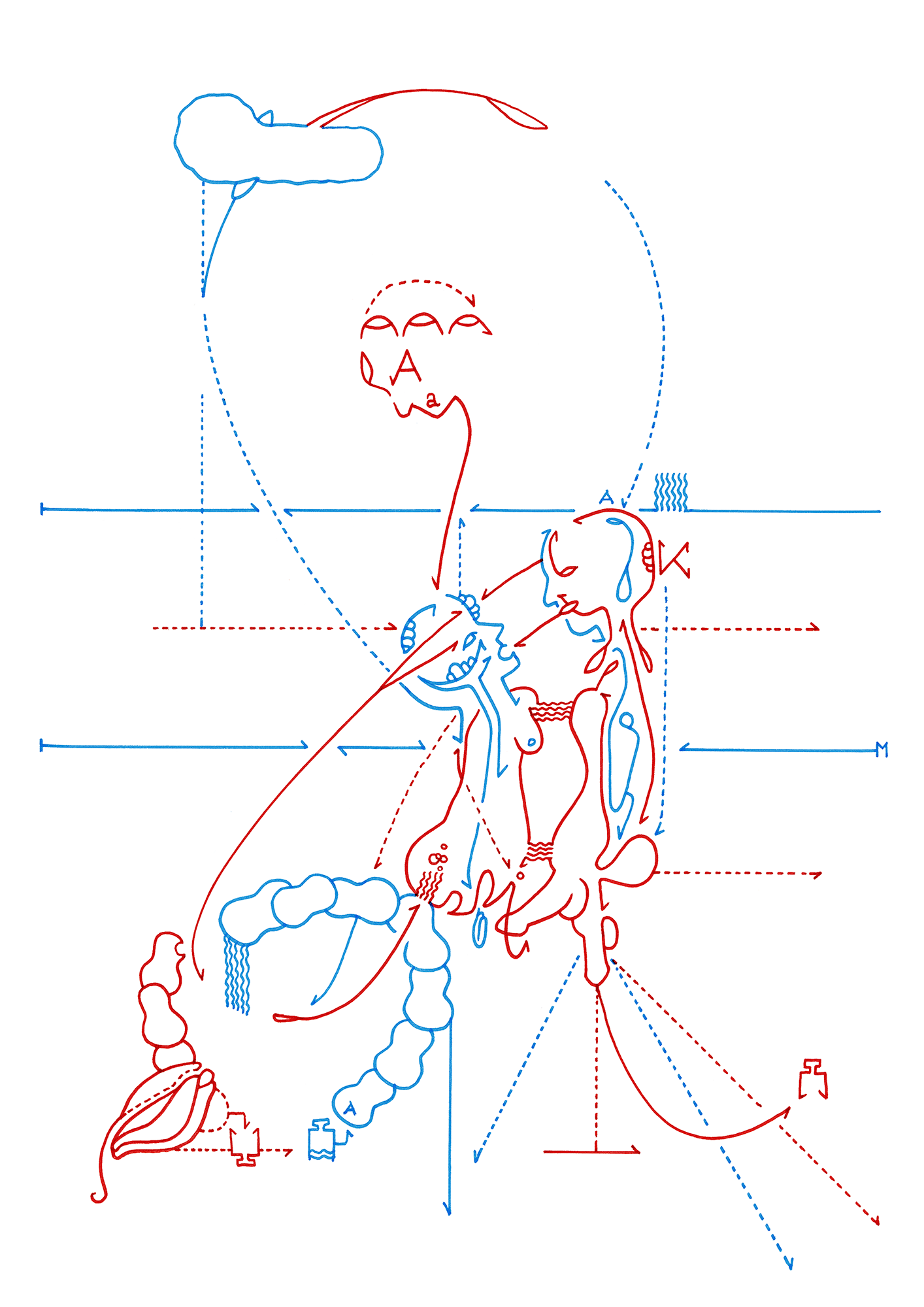 Hannes Kater – Tageszeichnung (Zeichnung/drawing) vom 23.10.2014 (1414 x 2000 Pixel)