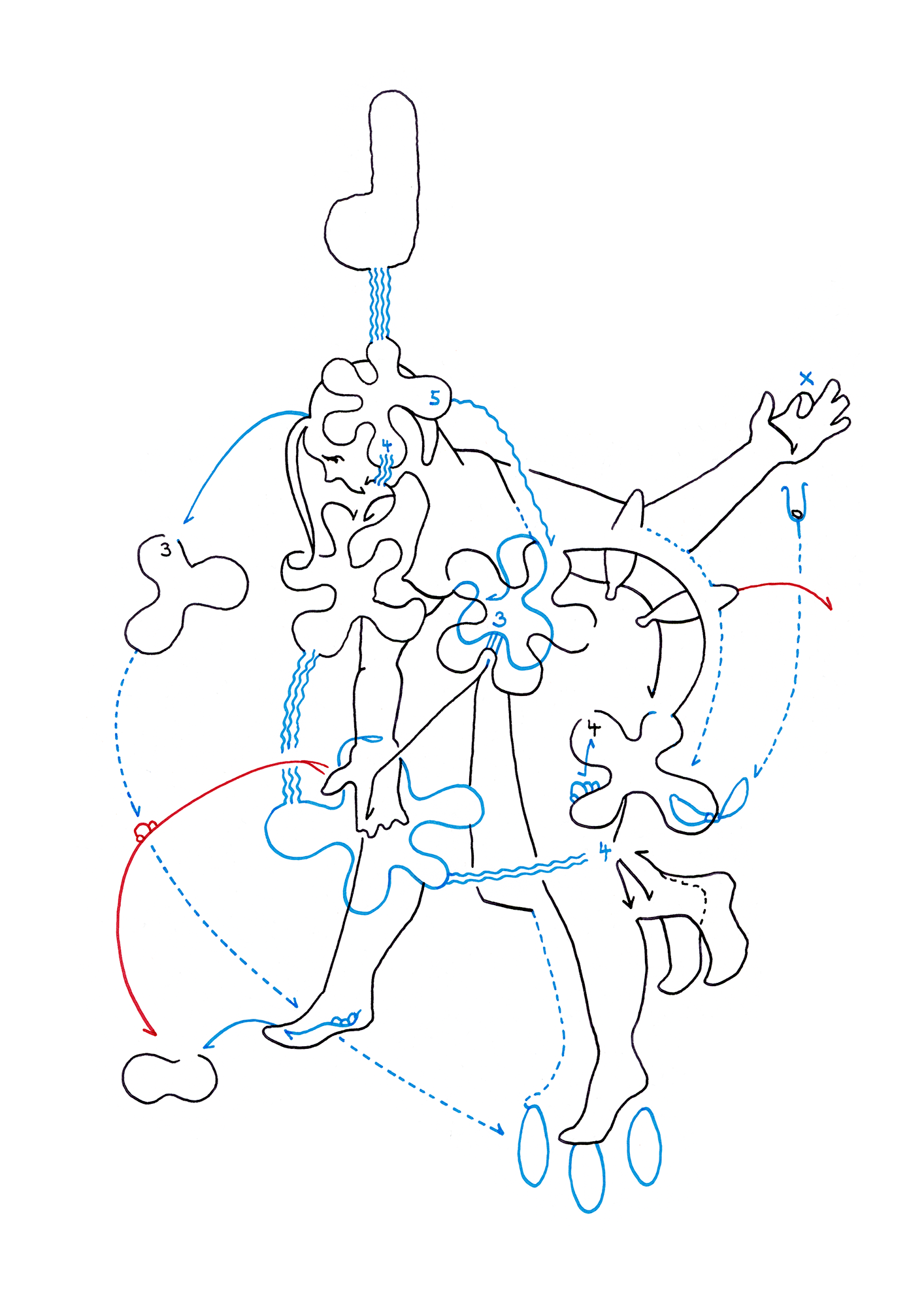 Hannes Kater  Tageszeichnung (Zeichnung/drawing) vom 30.10.2014 (1414 x 2000 Pixel)