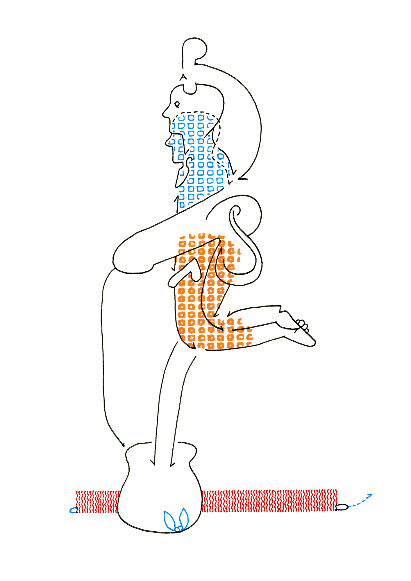 Hannes Kater – Tageszeichnung (Zeichnung/drawing) vom 27.11.2014 (1414 x 2000 Pixel)