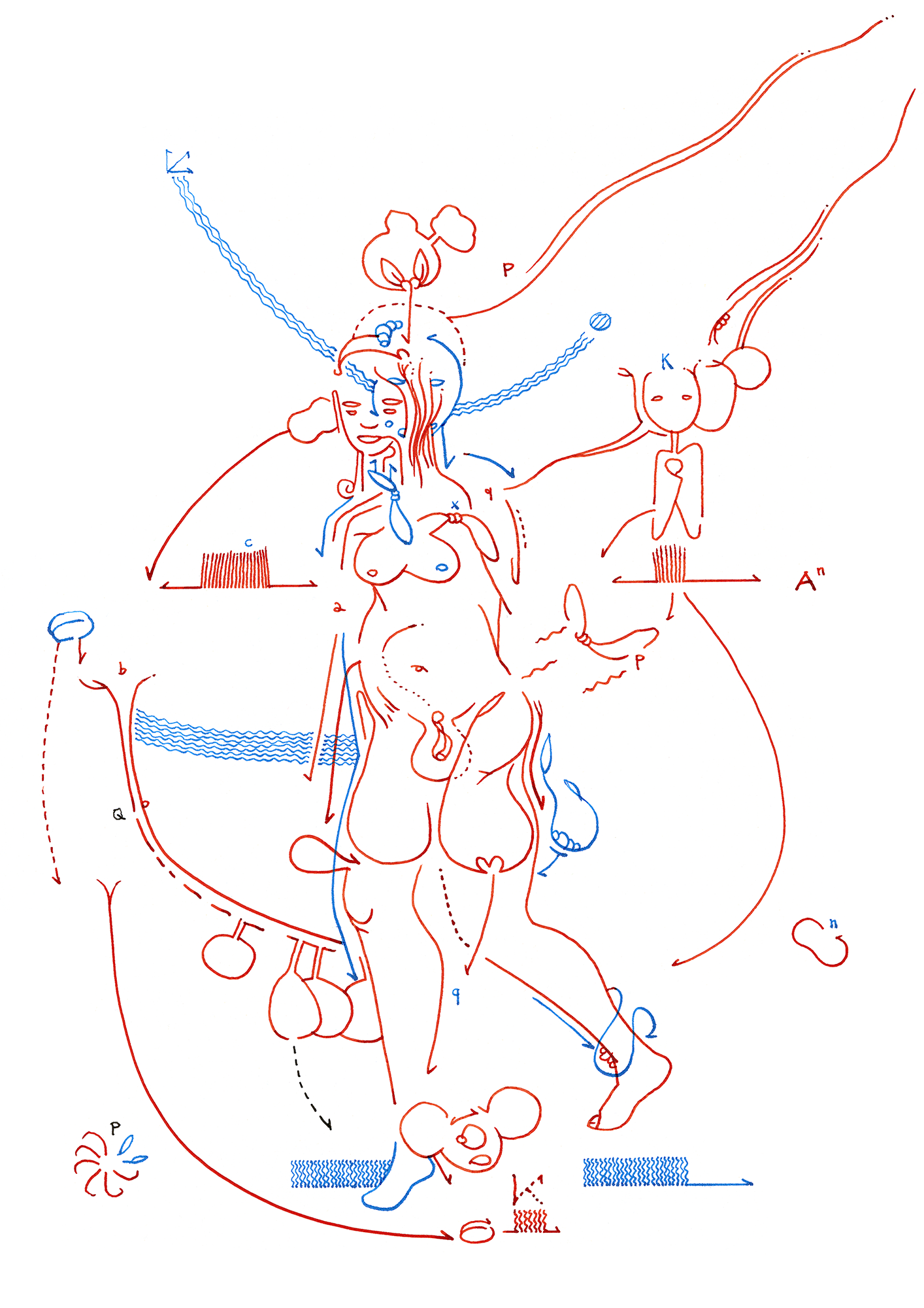 Hannes Kater  Tageszeichnung (Zeichnung/drawing) vom 23.08.2015 (1414 x 2000 Pixel)