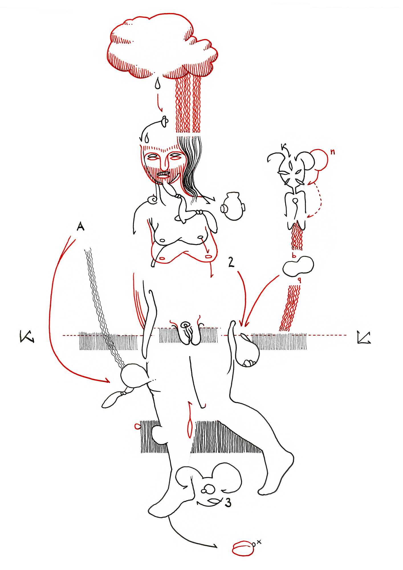 Hannes Kater  Tageszeichnung (Zeichnung/drawing) vom 25.08.2015 (1414 x 2000 Pixel)