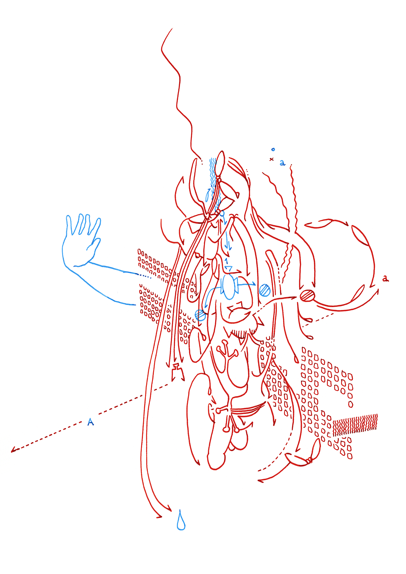 Hannes Kater – Tageszeichnung (Zeichnung/drawing) vom 26.09.2015 (1414 x 2000 Pixel)