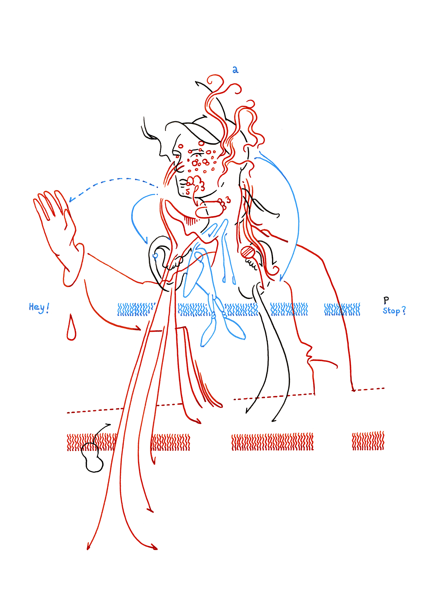 Hannes Kater – Tageszeichnung (Zeichnung/drawing) vom 29.09.2015 (1414 x 2000 Pixel)