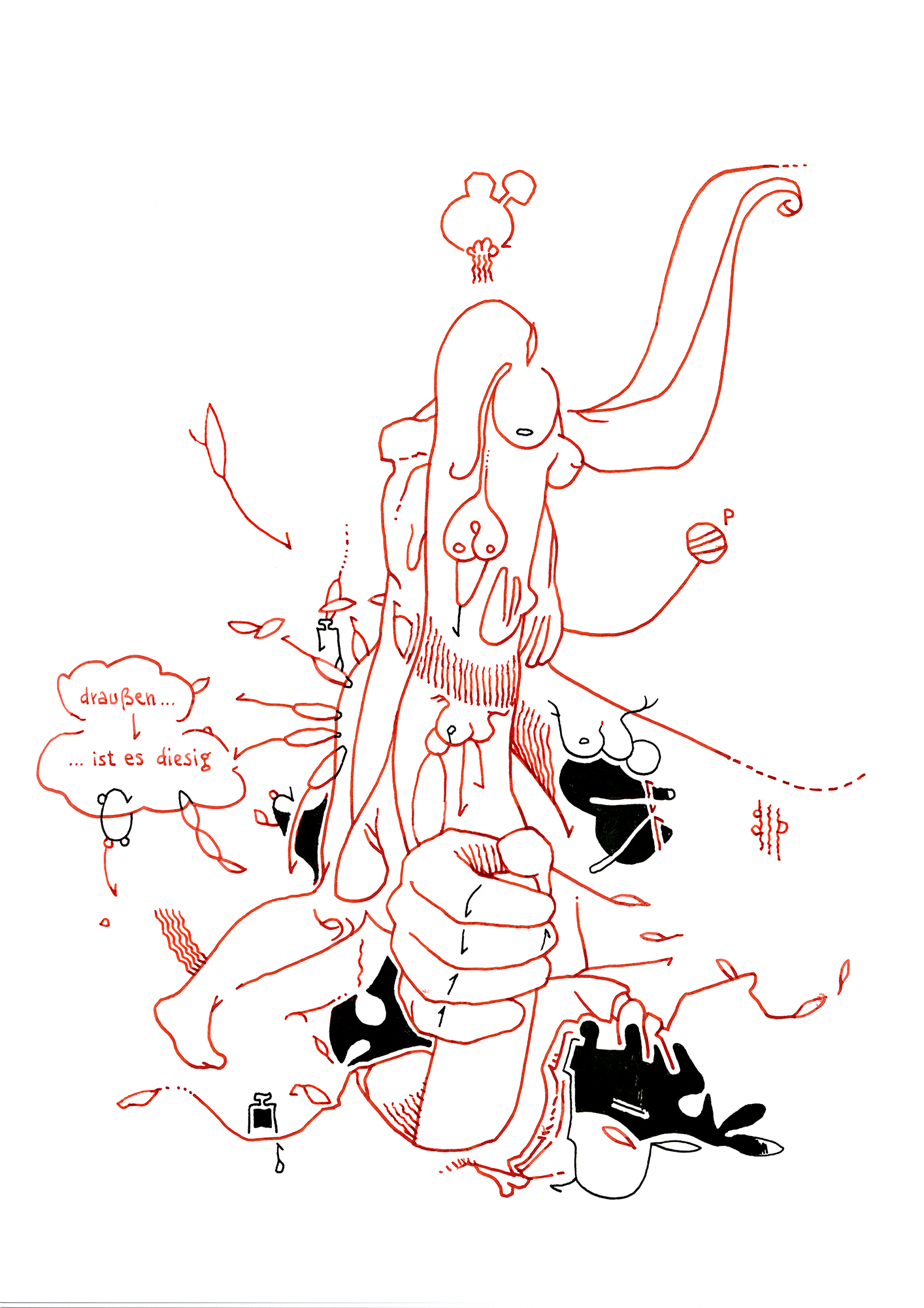 Hannes Kater – Tageszeichnung (Zeichnung/drawing) vom 14.10.2019 (1414 x 2000 Pixel)