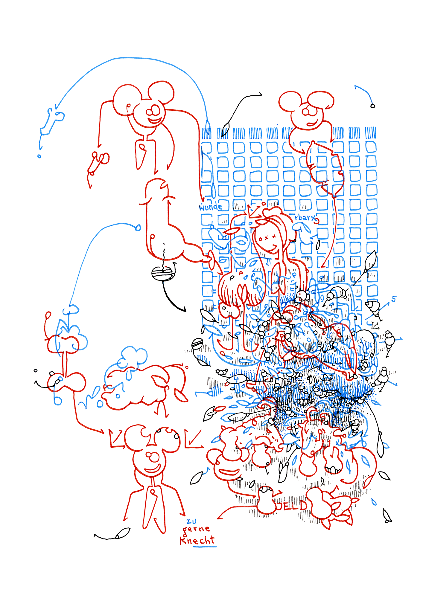 Hannes Kater – Tageszeichnung (Zeichnung/drawing) vom 22.10.2019 (1414 x 2000 Pixel)