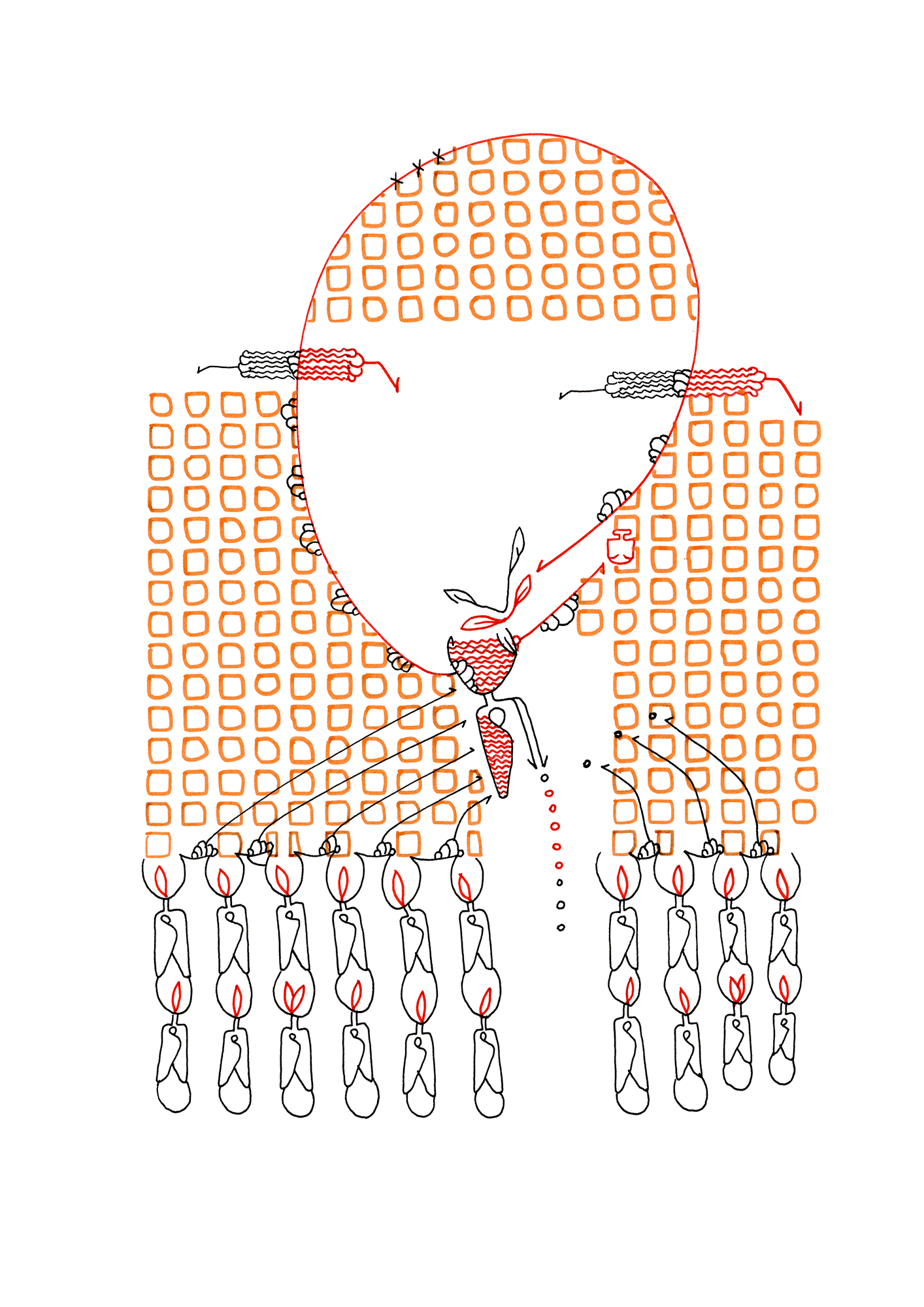 Hannes Kater  Tageszeichnung (Zeichnung/drawing) vom 01.12.2019 (1414 x 2000 Pixel)