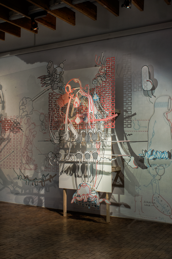 Hannes Kater: Station 6: Theorie und Praxis. F&uuml;r: "&uuml;berbrechen", AdK Berlin Saal 3, 2012