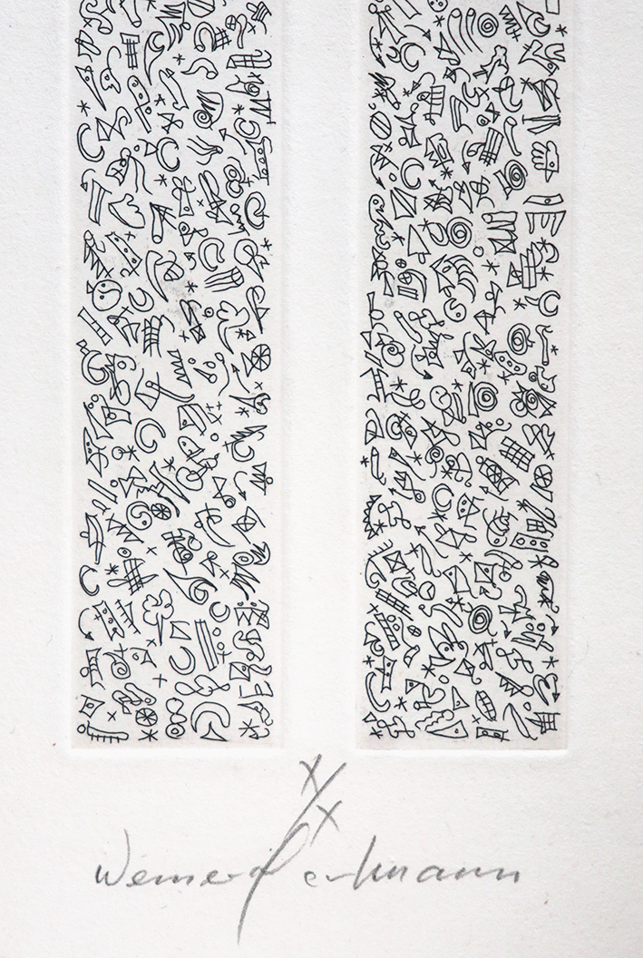 Werner Hartmann  Detail einer Radierung