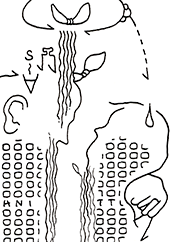 Hannes Kater  Detail einer Zeichnung 2025