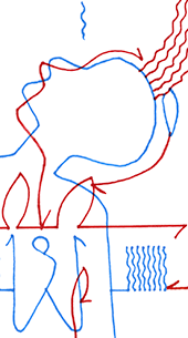 Hannes Kater – Detail einer Zeichnung aus dem Oktober 2025