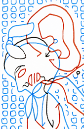 Hannes Kater – Detail einer Zeichnung aus dem November 2025